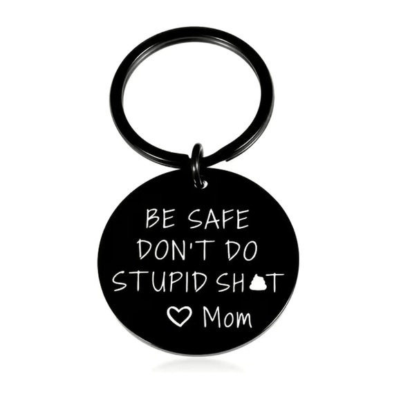 “Don’t do stupid sh*t - Mom” Keychain - Picture 2 of 4